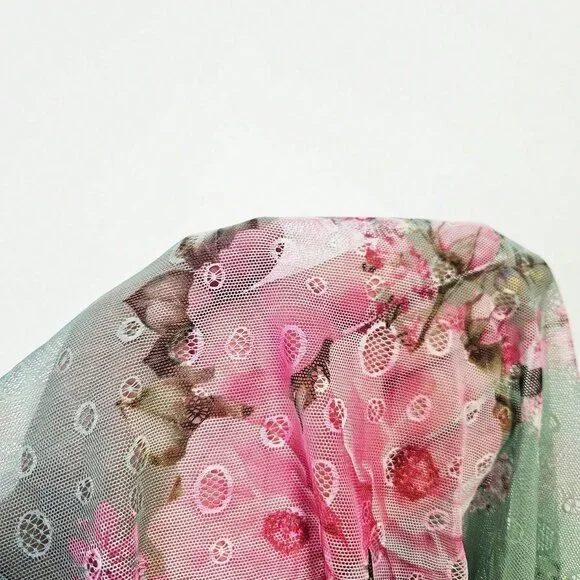 Green Romantic Women's Jacquard Camisole with Long Pants Pajama Set - Picture 7 of 7